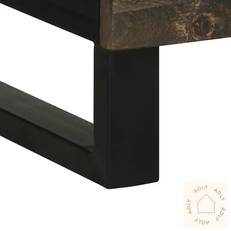 Highboard Svart 60X33X100 Cm Heltre Mango