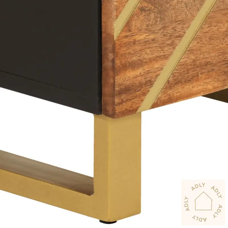 Skjenk Brun Og Svart 40X33,5X110 Cm Heltre Mango