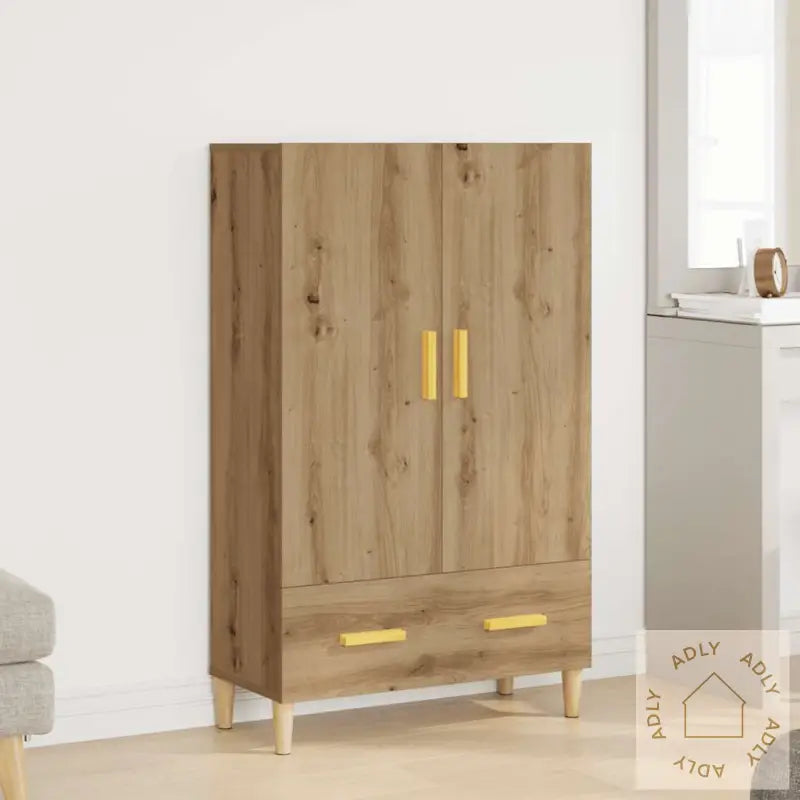 Highboard Artisan Eik 70X31X115 Cm Konstruert Tre