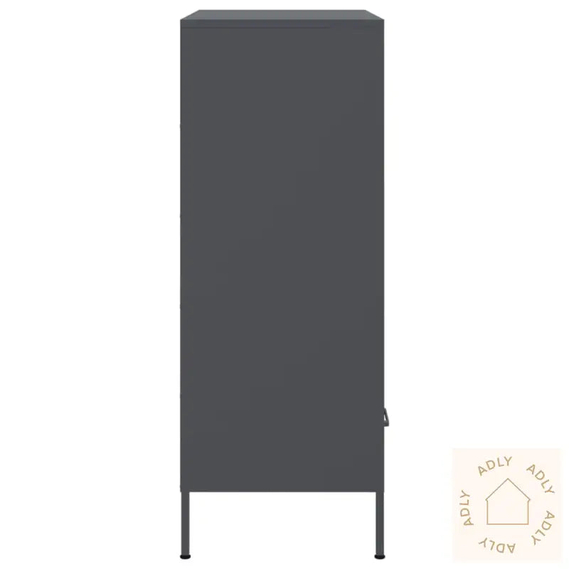 Highboard Antrasitt 68X39X101,5 Cm Stål