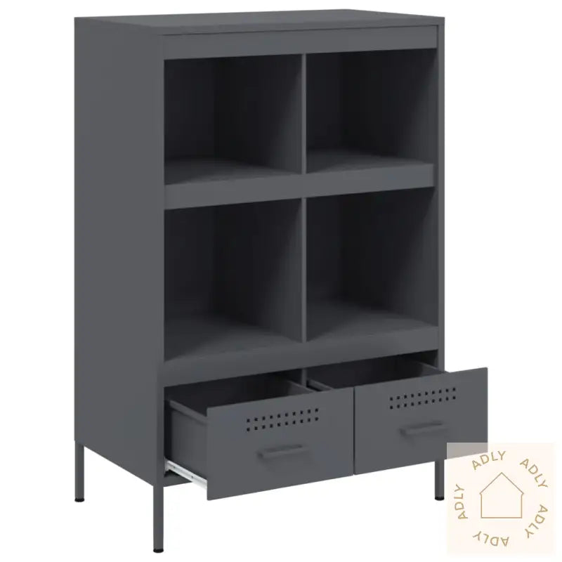Highboard Antrasitt 68X39X101,5 Cm Stål