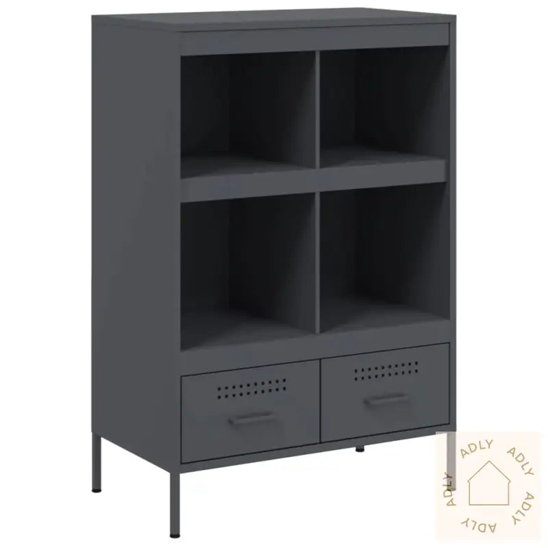 Highboard Antrasitt 68X39X101,5 Cm Stål