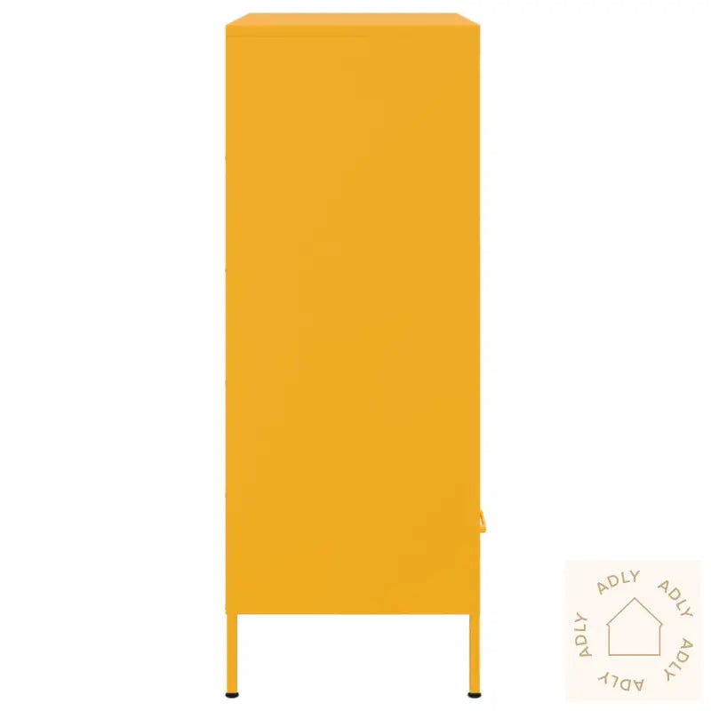 Highboard Sennepsgul 68X39X101,5 Cm Stål