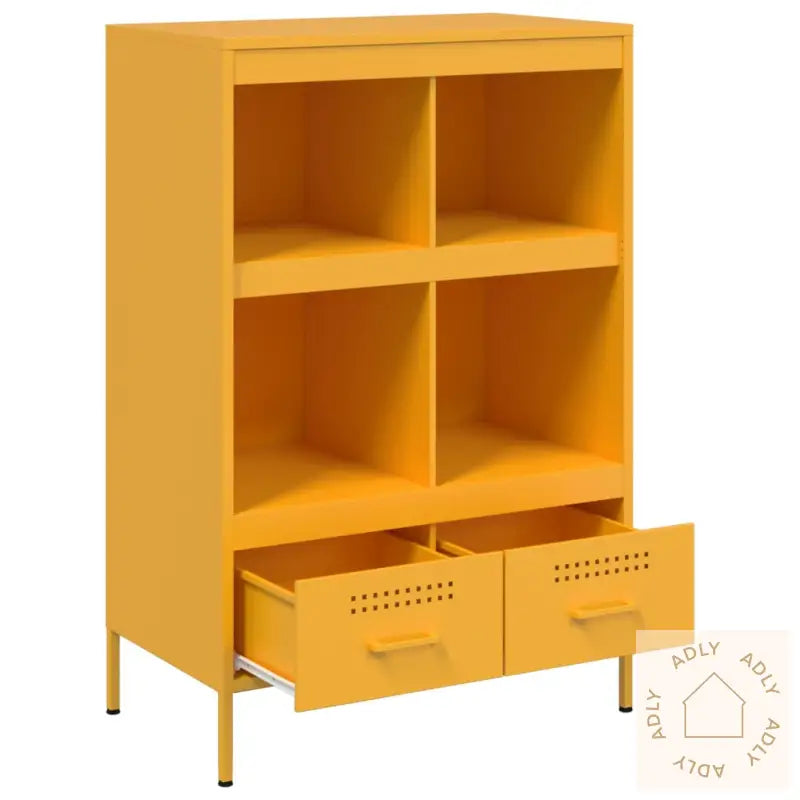 Highboard Sennepsgul 68X39X101,5 Cm Stål
