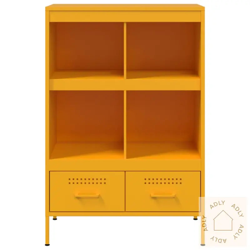 Highboard Sennepsgul 68X39X101,5 Cm Stål