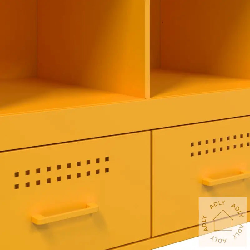 Highboard Sennepsgul 68X39X101,5 Cm Stål