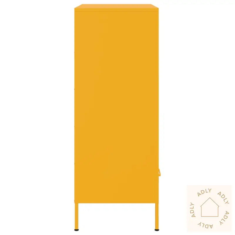 Highboard Sennepsgul 68X39X101,5 Cm Stål