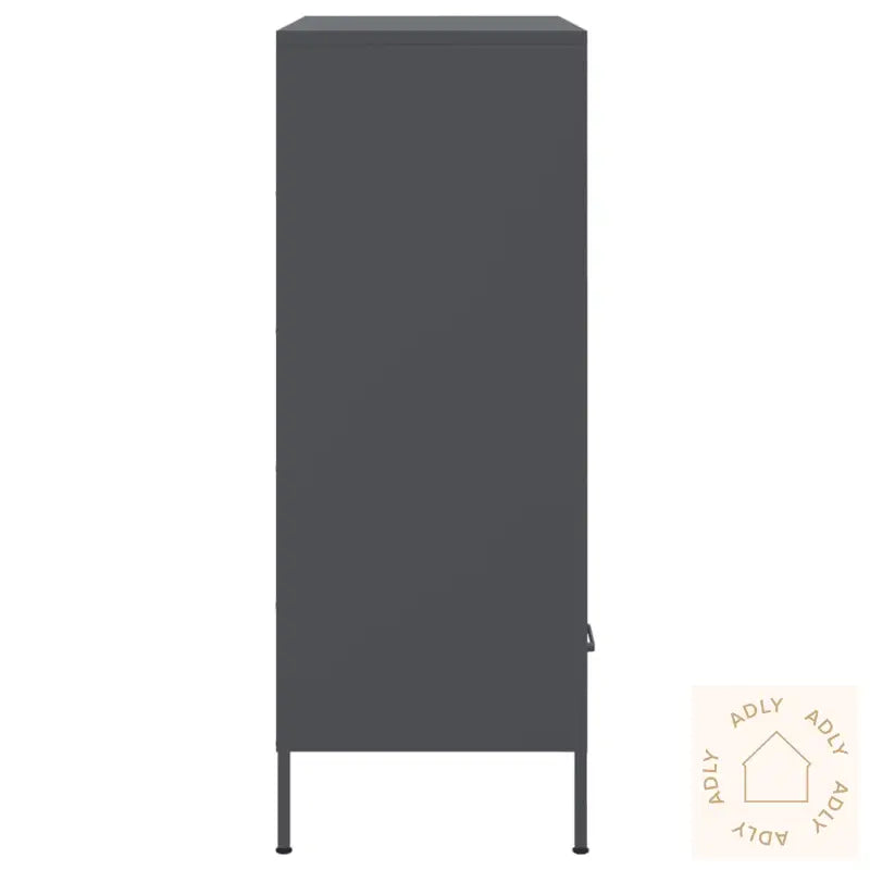 Highboard Antrasitt 68X39X101,5 Cm Stål