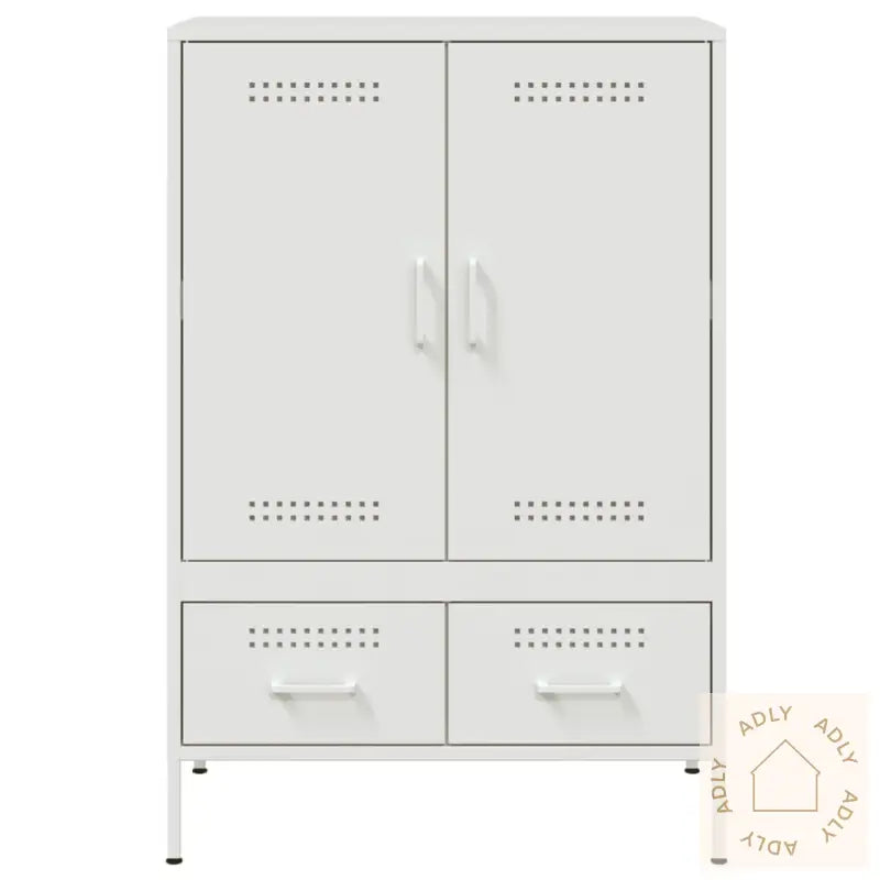 Highboard Hvit 68X39X101,5 Cm Stål