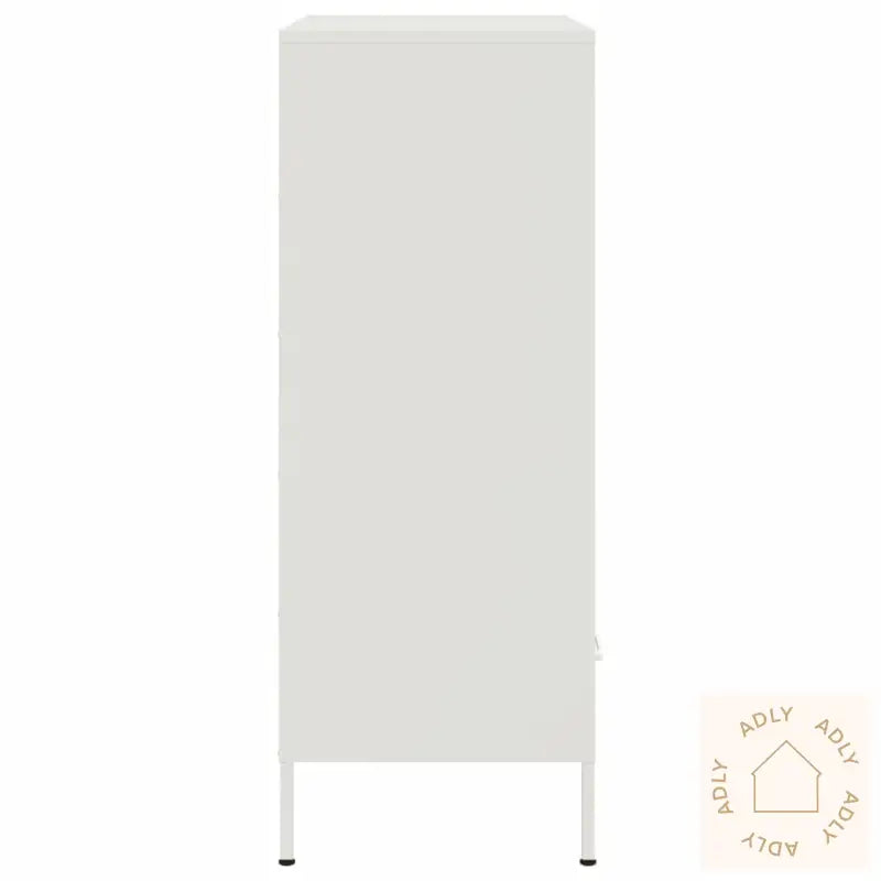 Highboard Hvit 68X39X101,5 Cm Stål