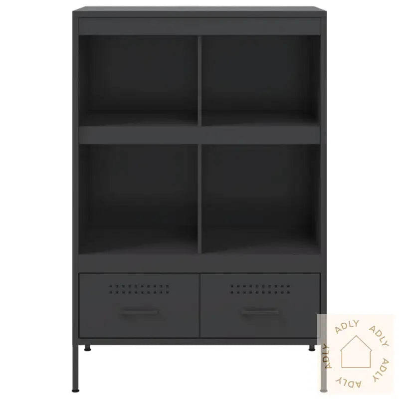 Highboard Svart 68X39X101,5 Cm Stål