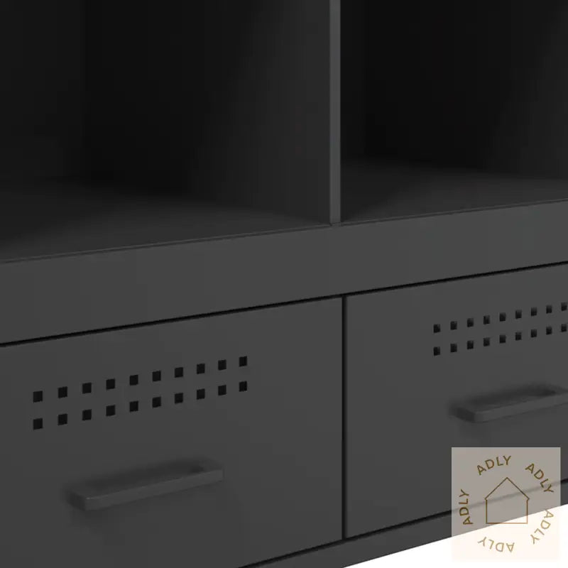 Highboard Svart 68X39X101,5 Cm Stål