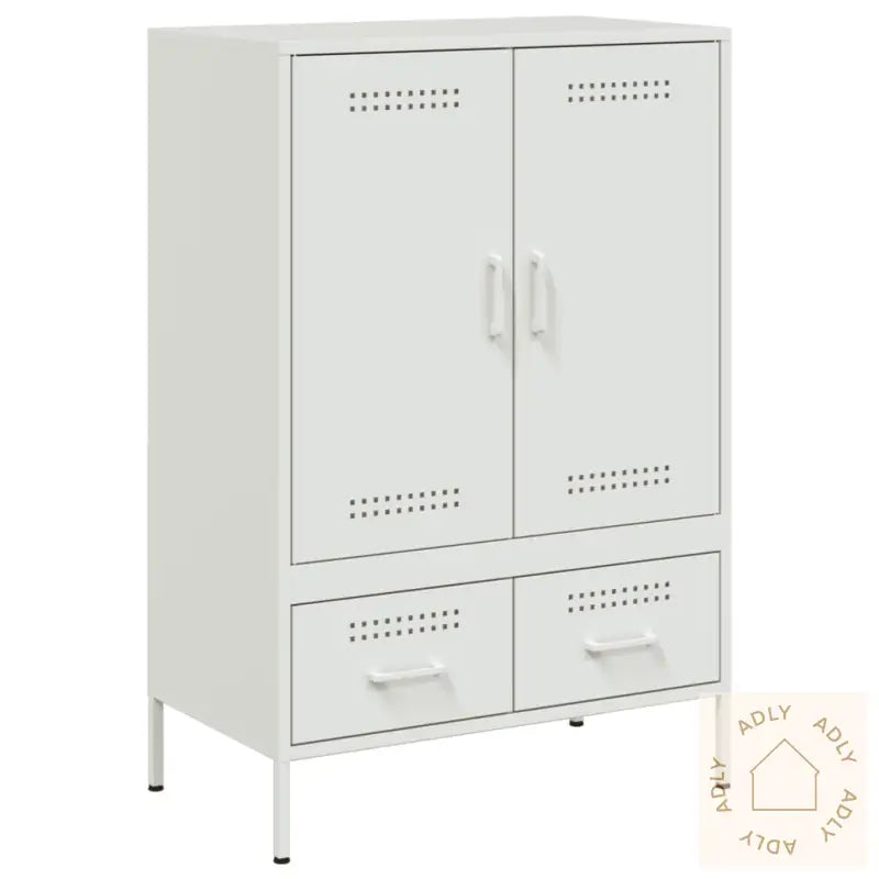 Highboard Hvit 68X39X101,5 Cm Stål