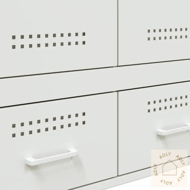 Highboard Hvit 68X39X101,5 Cm Stål