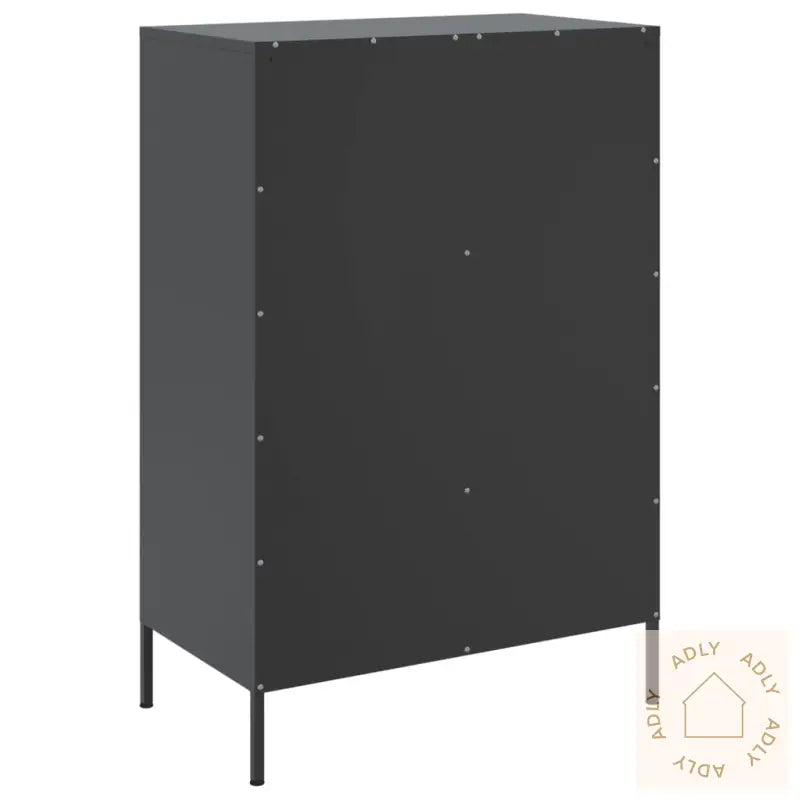 Highboard Svart 68X39X101,5 Cm Stål