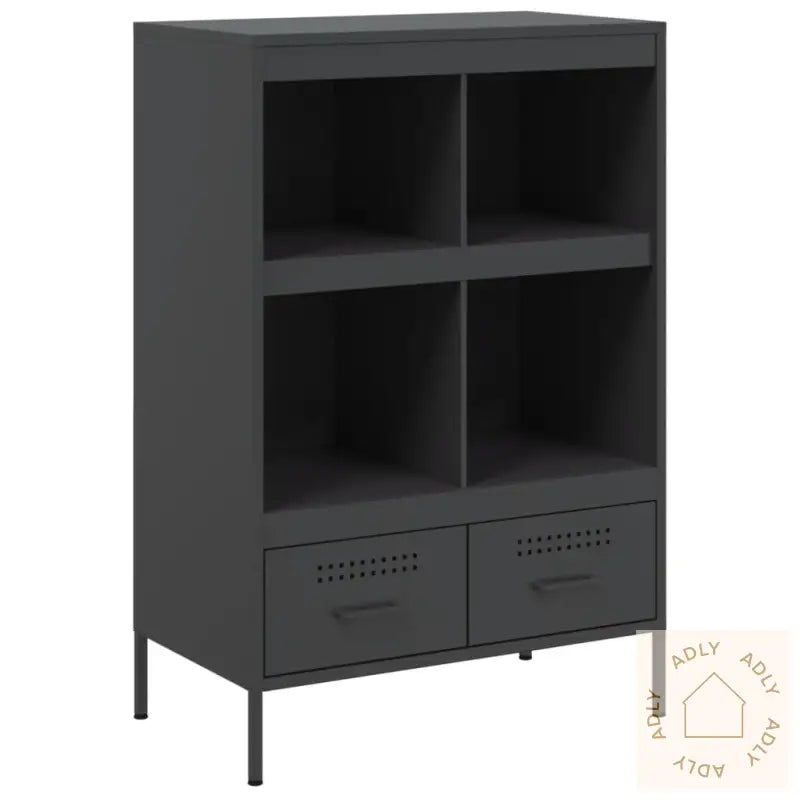 Highboard Svart 68X39X101,5 Cm Stål