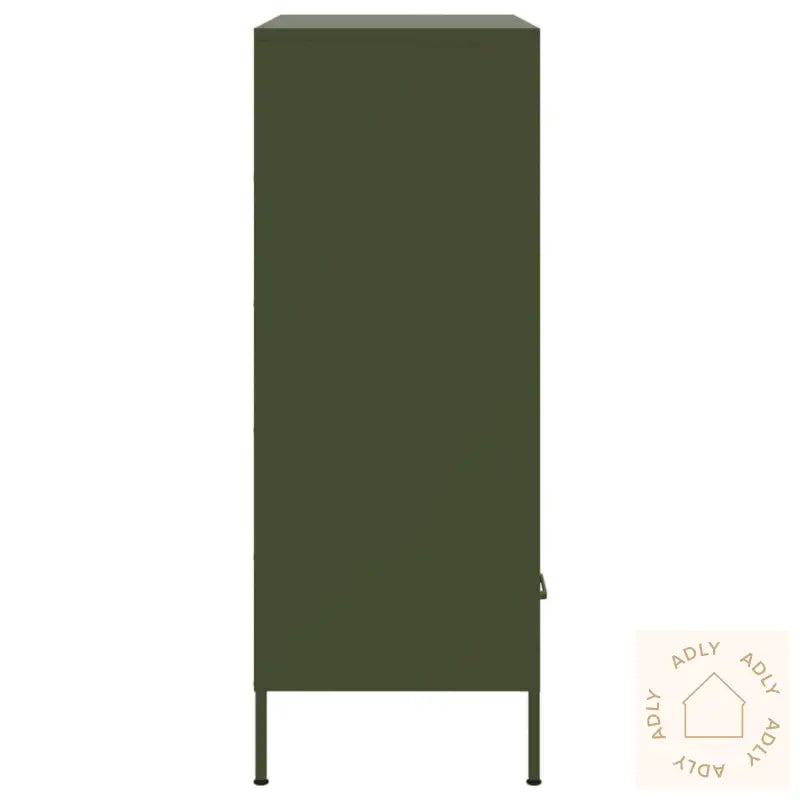 Highboard Olivengrønn 68X39X101,5 Cm Stål