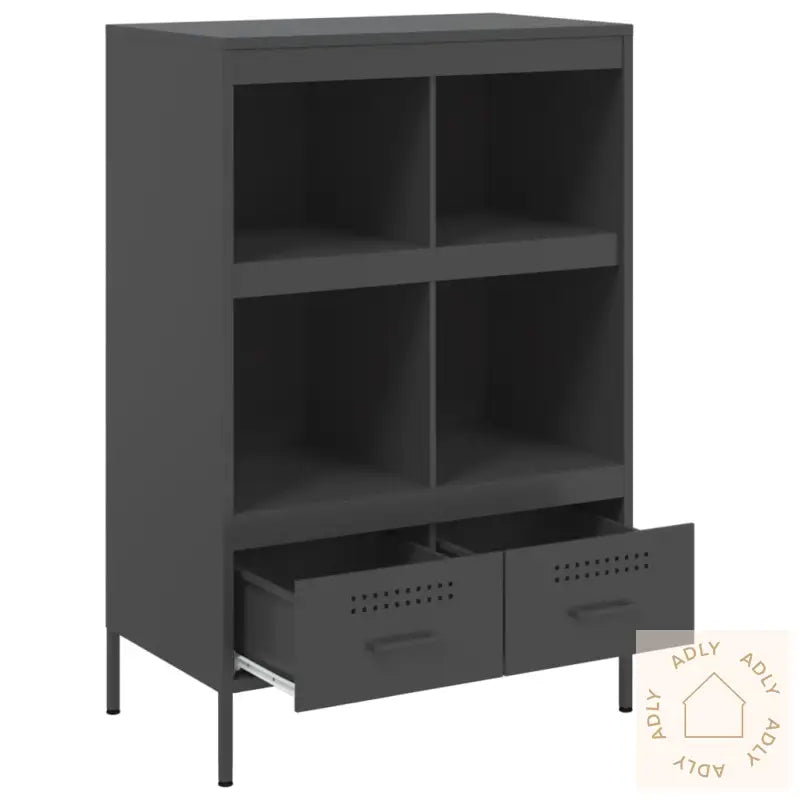 Highboard Svart 68X39X101,5 Cm Stål