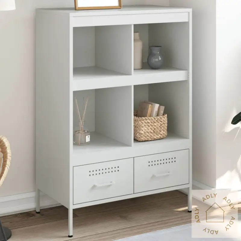 Highboard Hvit 68X39X101,5 Cm Stål