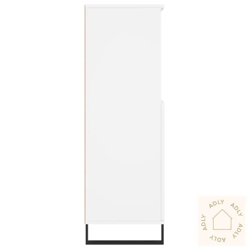 Highboard Hvit 60X36X110 Cm Konstruert Tre