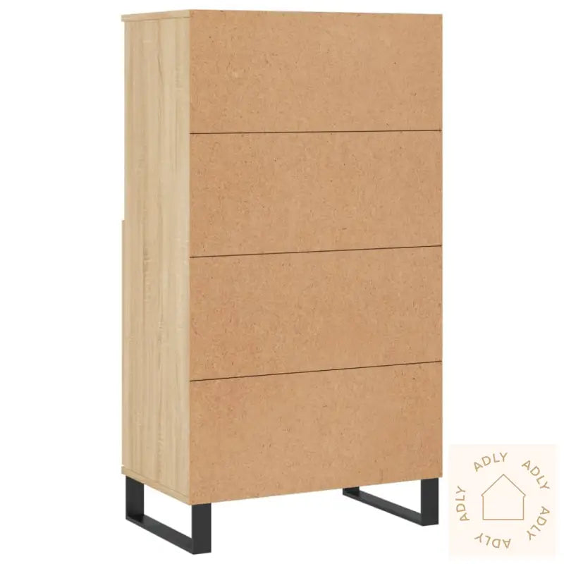 Highboard Sonoma Eik 60X36X110 Cm Konstruert Tre