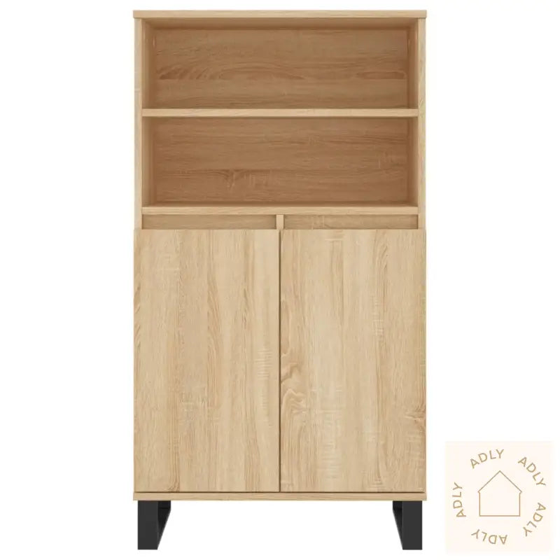 Highboard Sonoma Eik 60X36X110 Cm Konstruert Tre