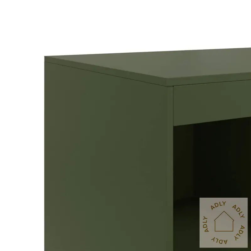 Highboard Olivengrønn 67X39X95 Cm Stål