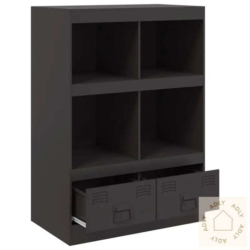 Highboard Svart 67X39X95 Cm Stål