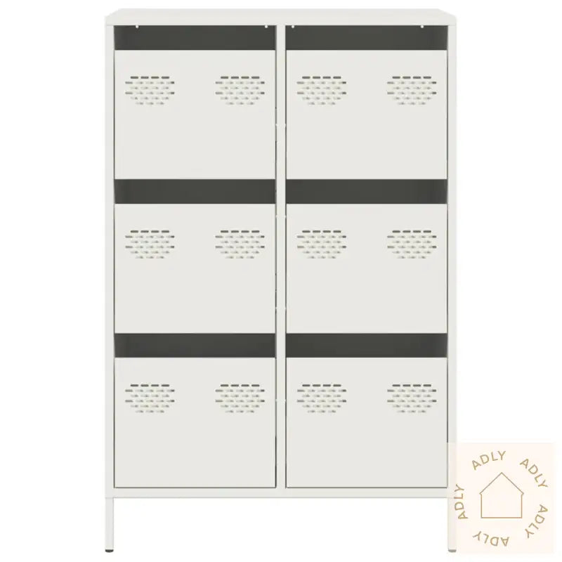 Highboard Hvit 68X39X101,5 Cm Stål