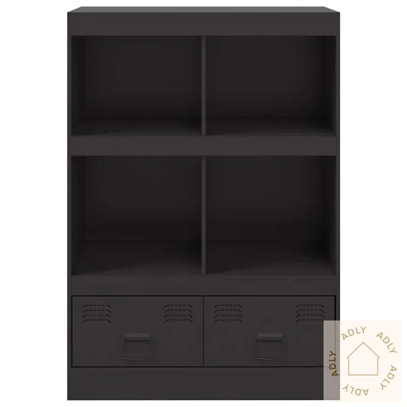 Highboard Svart 67X39X95 Cm Stål