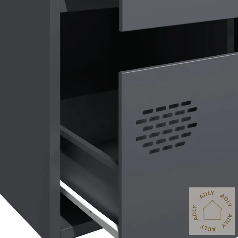 Highboard Antrasitt 68X39X101,5 Cm Stål