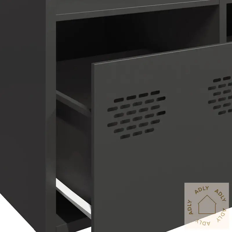 Highboard Svart 68X39X103,5 Cm Stål