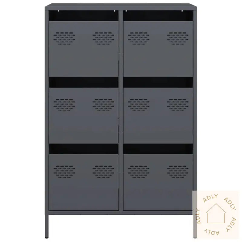 Highboard Antrasitt 68X39X101,5 Cm Stål