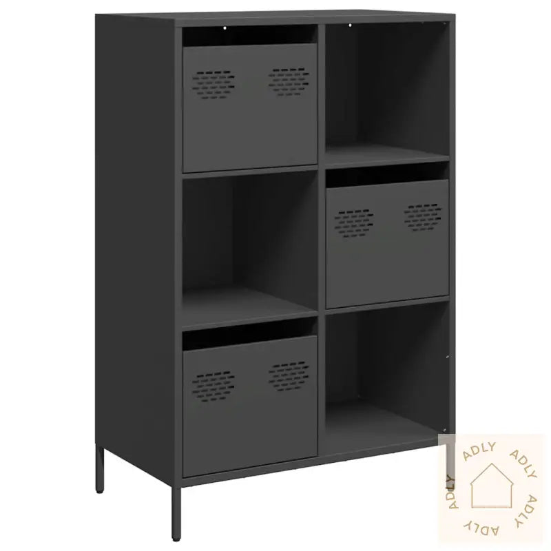 Highboard Svart 68X39X103,5 Cm Stål
