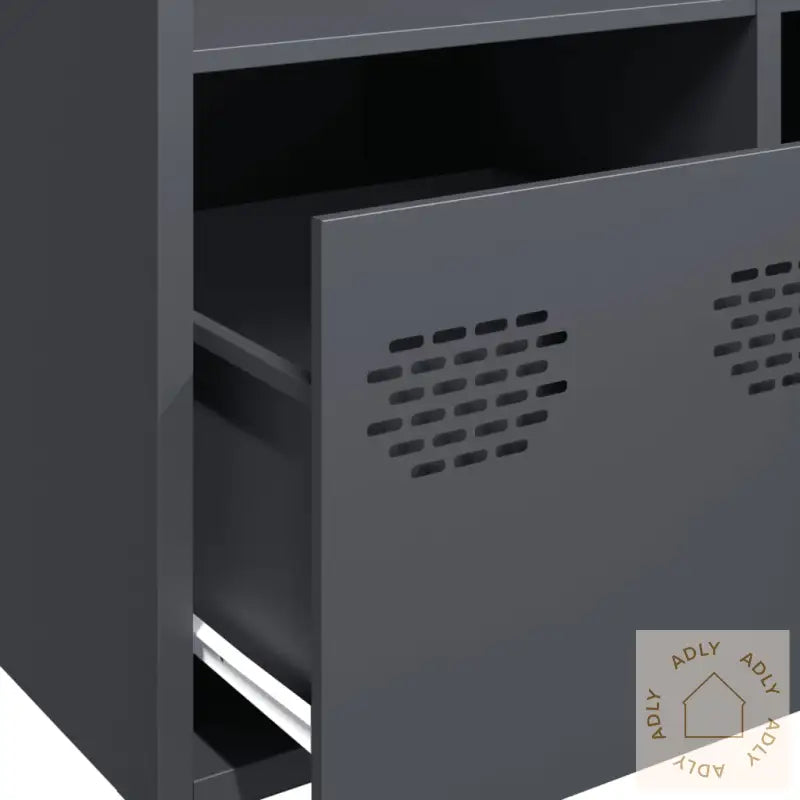 Highboard Antrasitt 68X39X103,5 Cm Stål