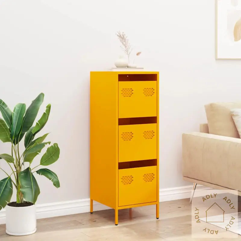 Highboard Sennepsgul 39X35X103,5 Cm Stål