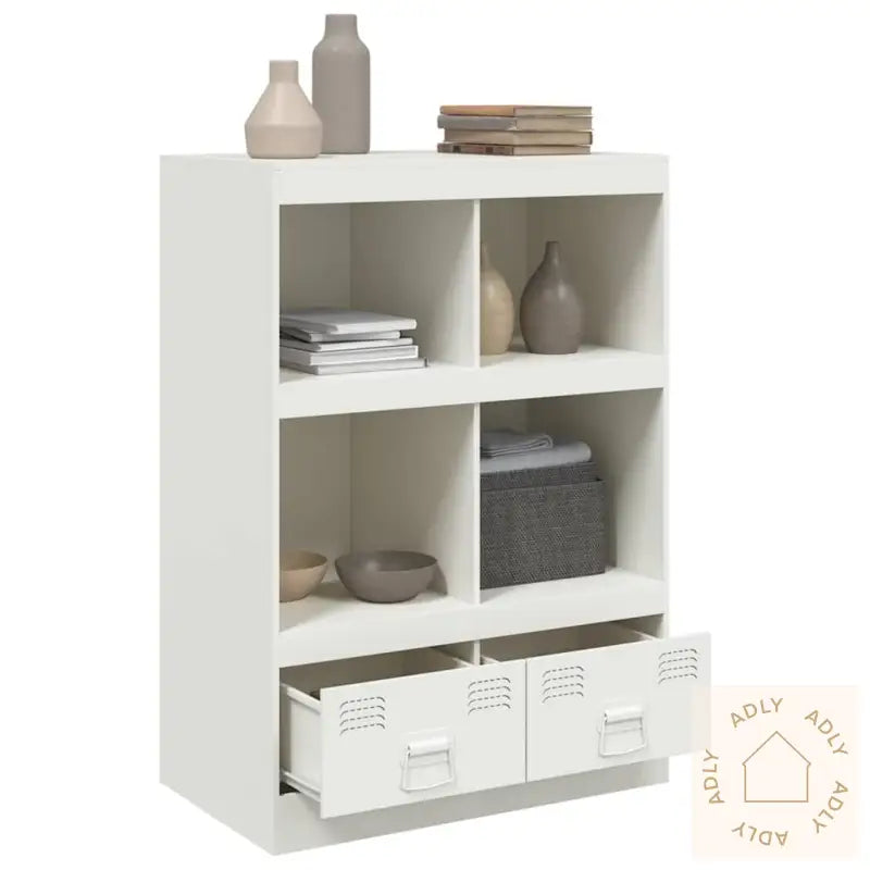 Highboard Hvit 67X39X95 Cm Stål