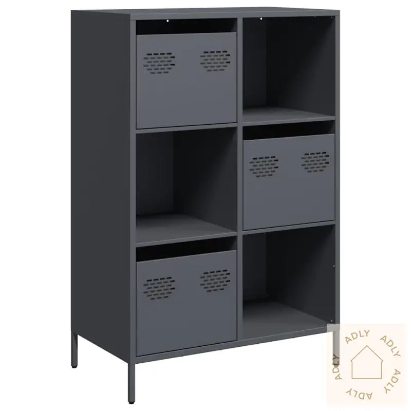 Highboard Antrasitt 68X39X103,5 Cm Stål