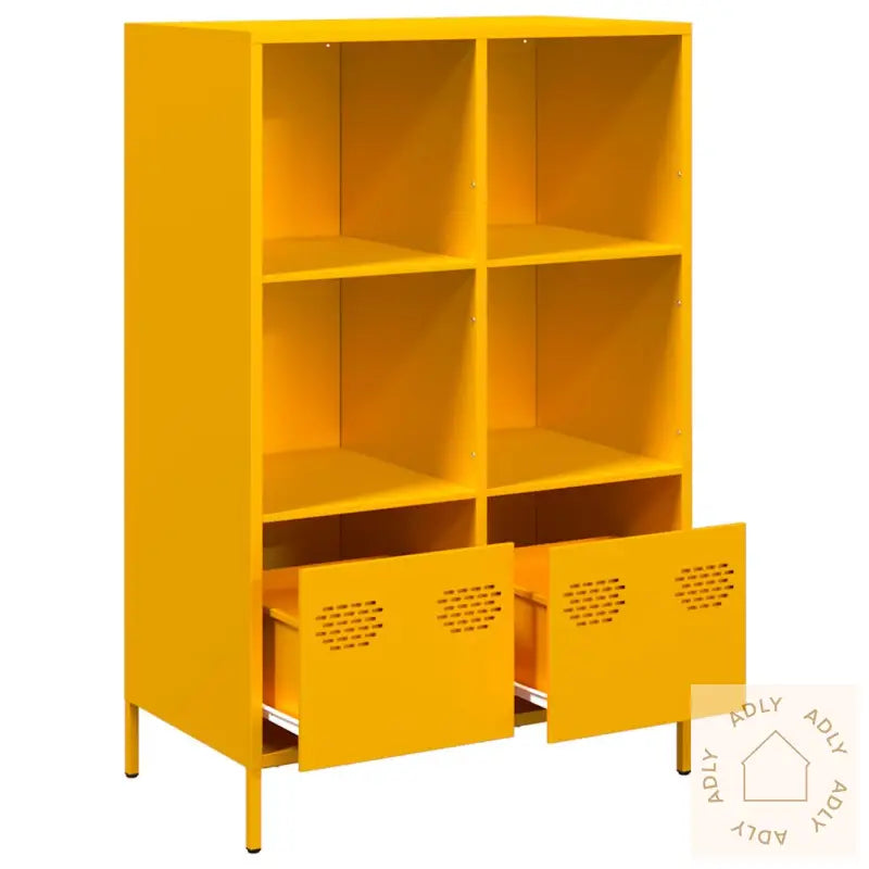 Highboard Sennepsgul 68X39X103,5 Cm Stål