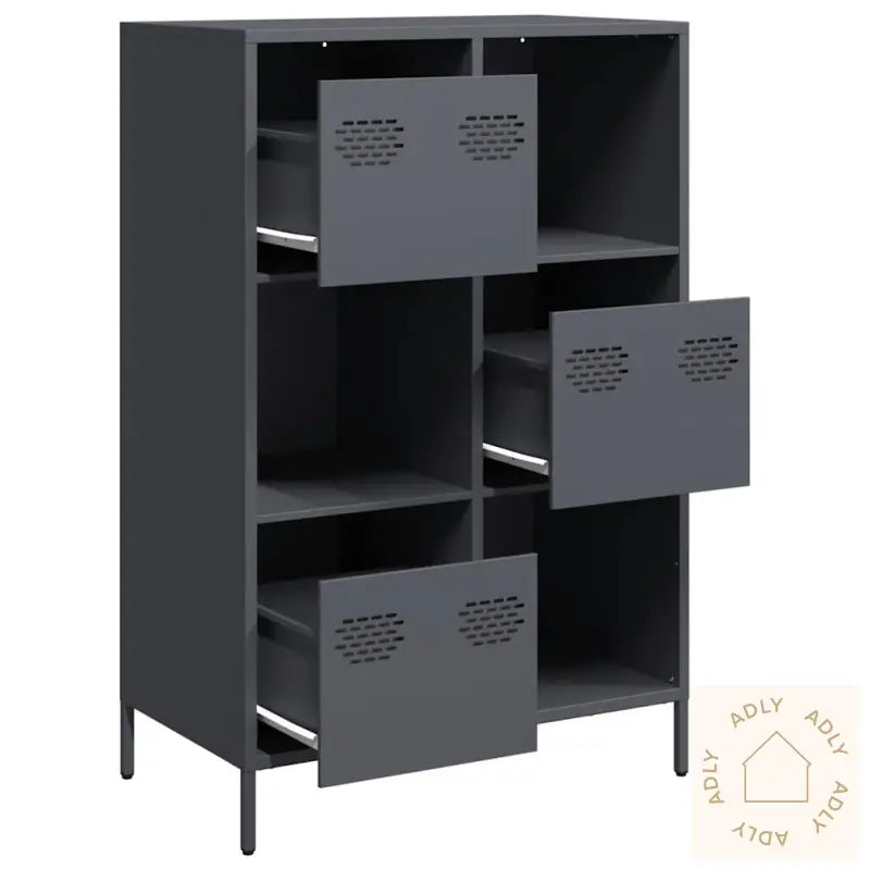Highboard Antrasitt 68X39X103,5 Cm Stål