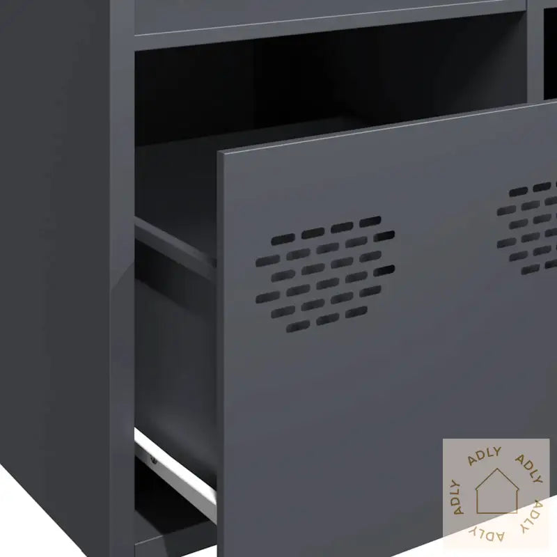 Highboard Antrasitt 68X39X103,5 Cm Stål