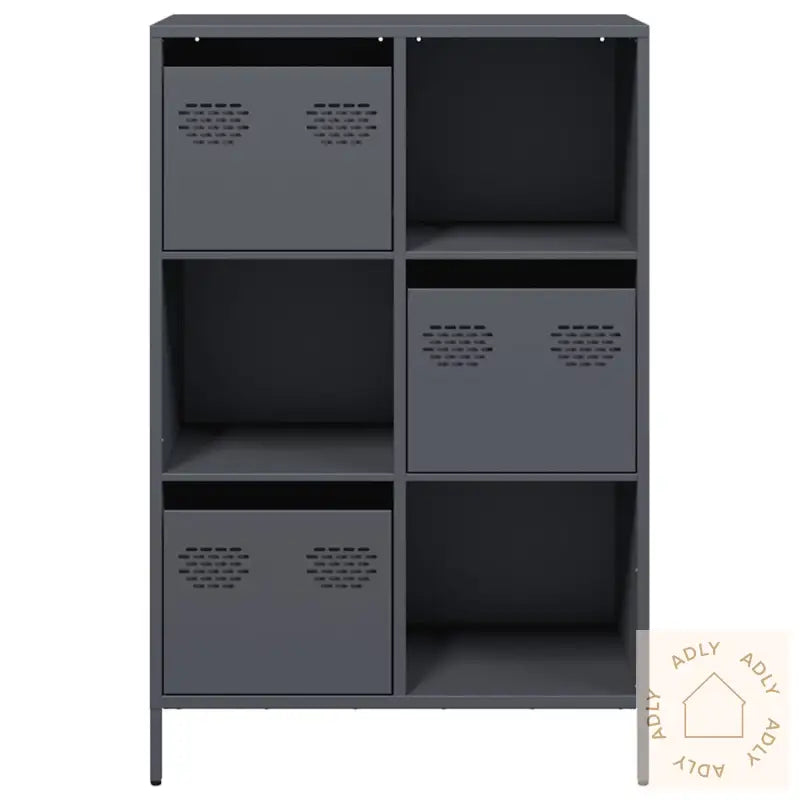 Highboard Antrasitt 68X39X103,5 Cm Stål