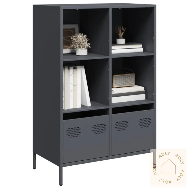 Highboard Antrasitt 68X39X103,5 Cm Stål