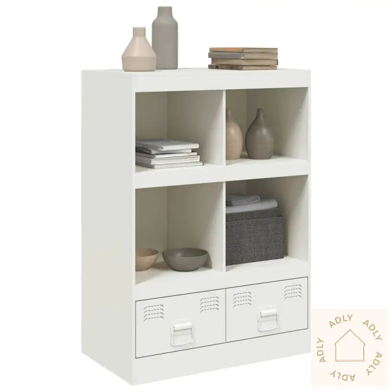 Highboard Hvit 67X39X95 Cm Stål