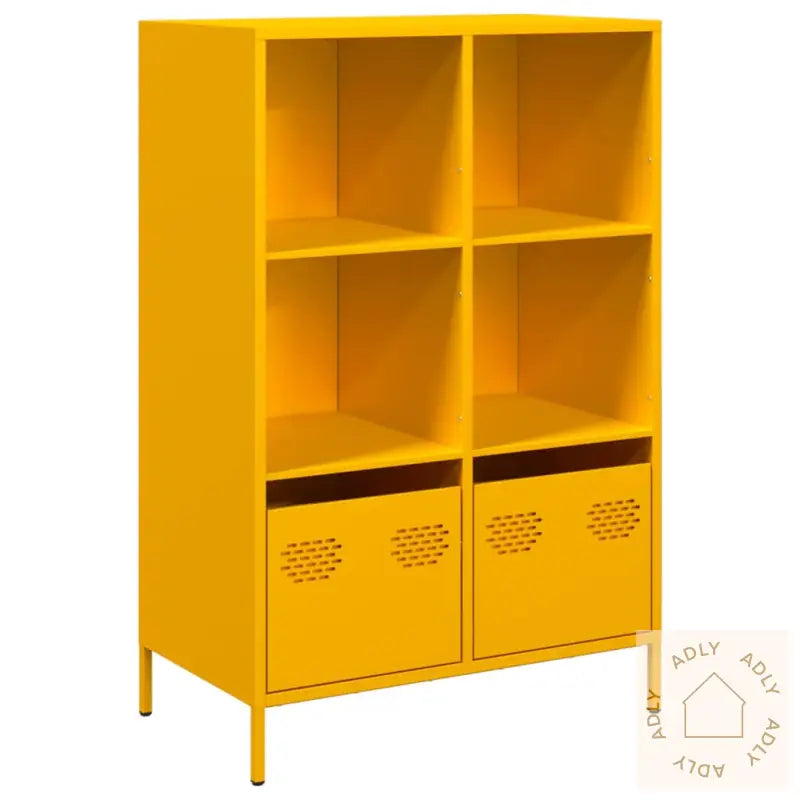 Highboard Sennepsgul 68X39X103,5 Cm Stål