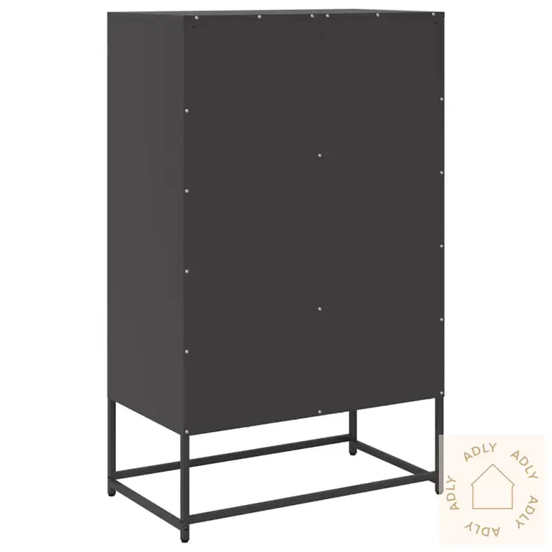 Highboard Svart 68X39X111,5 Cm Stål