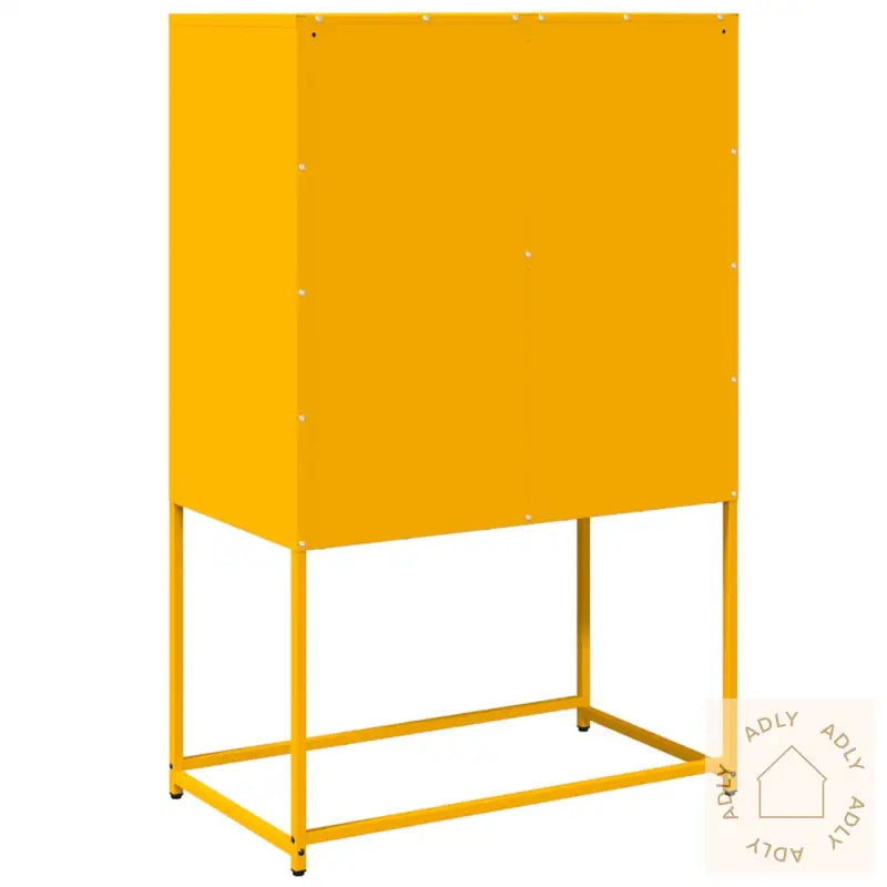 Highboard Sennep Gul 68X39X107 Cm Stål