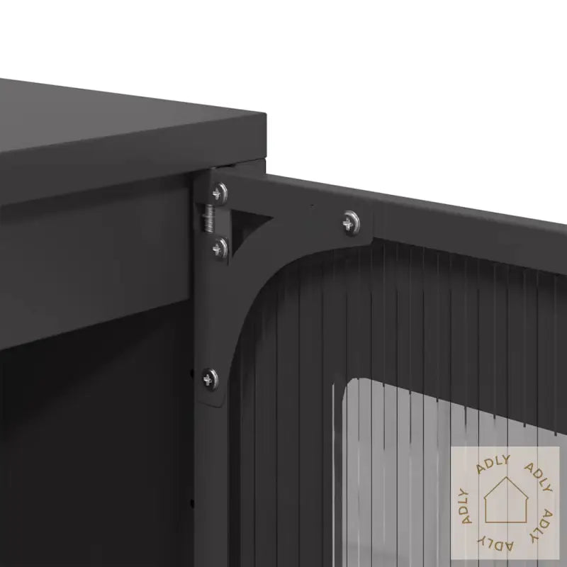 Highboard Svart 68X39X111,5 Cm Stål