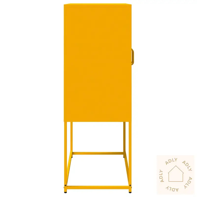 Highboard Sennep Gul 68X39X107 Cm Stål