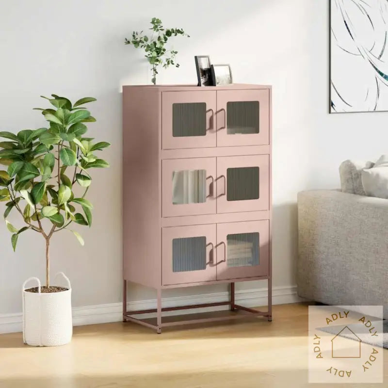 Highboard Rosa 68X39X123 Cm Stål